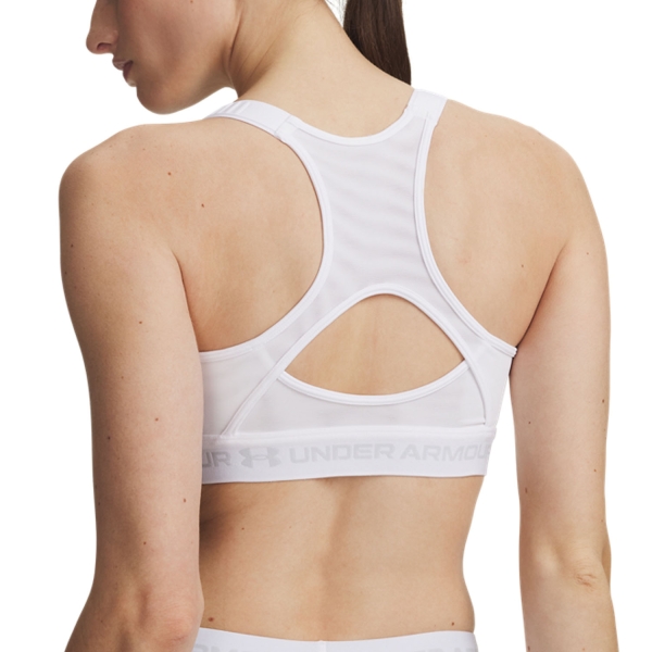 Under Armour HeatGear Crossback High Reggiseno Sportivo - White