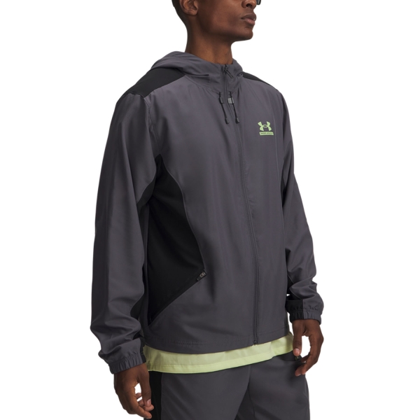 Chaquetas Tenis Hombre Under Armour Tech Sport Chaqueta  Castlerock/Black/Lumos Lime 60112670025