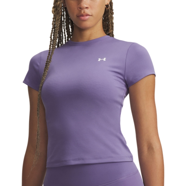 Women`s Tennis T-Shirts and Polos Under Armour Motion Fitted TShirt  Purple Luxe/White 60122910520