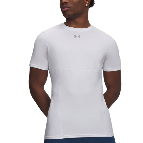 Maglietta Tennis Uomo Under Armour HeatGear Elite Maglietta  White 60153790100