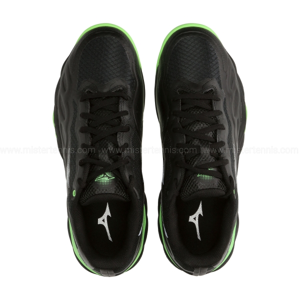 Mizuno Wave Enforce Court Padel - Black/Foliage Green/Glowing Apple
