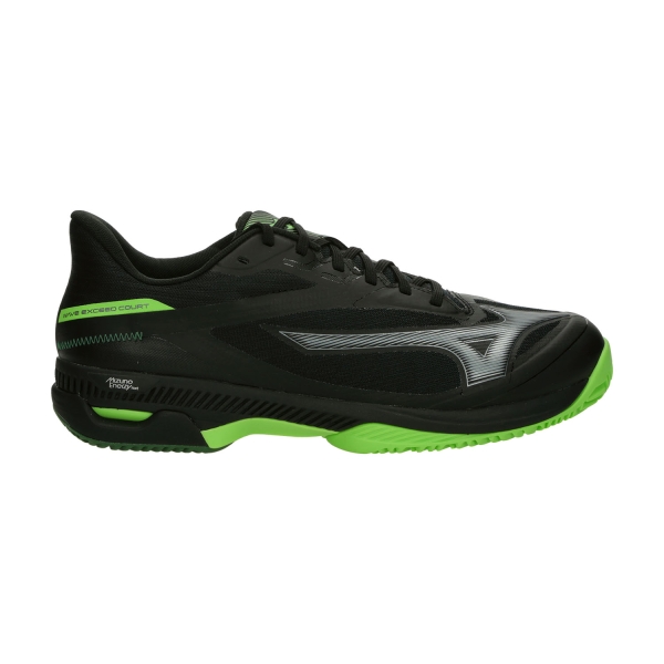 Padel Shoes Mizuno Wave Exceed Court Padel  Black/Foliage Green/Glowing Apple 61GB252235