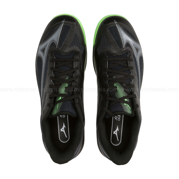 Mizuno Wave Exceed Court Padel - Black/Foliage Green/Glowing Apple
