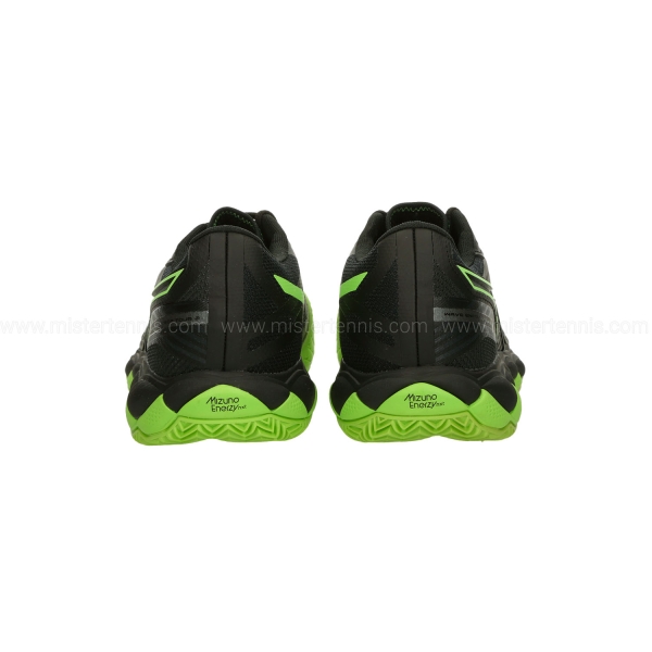 Mizuno Wave Enforce Tour 2 Padel - Black/Foliage Green/Glowing Apple