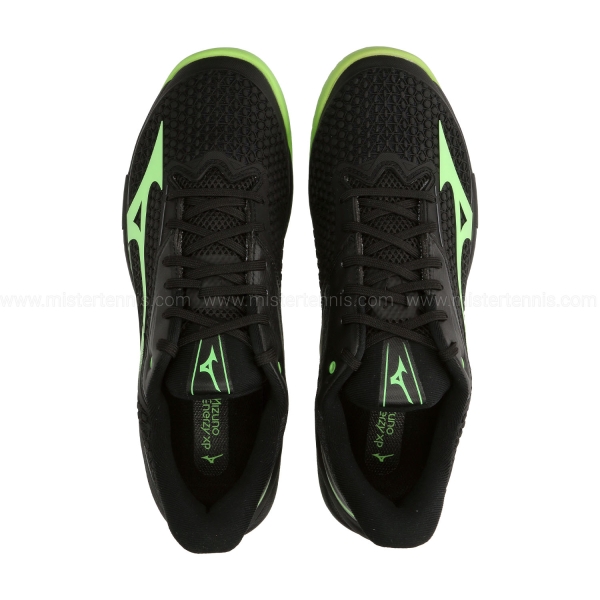 Mizuno Wave Exceed Tour 7 Padel - Black/Glowing Apple/Foliage Green