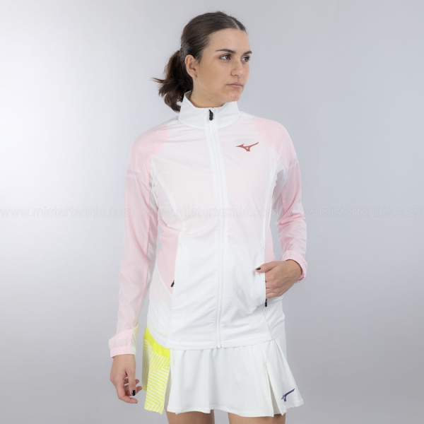 Mizuno Frontier Shadow Logo Giacca - White