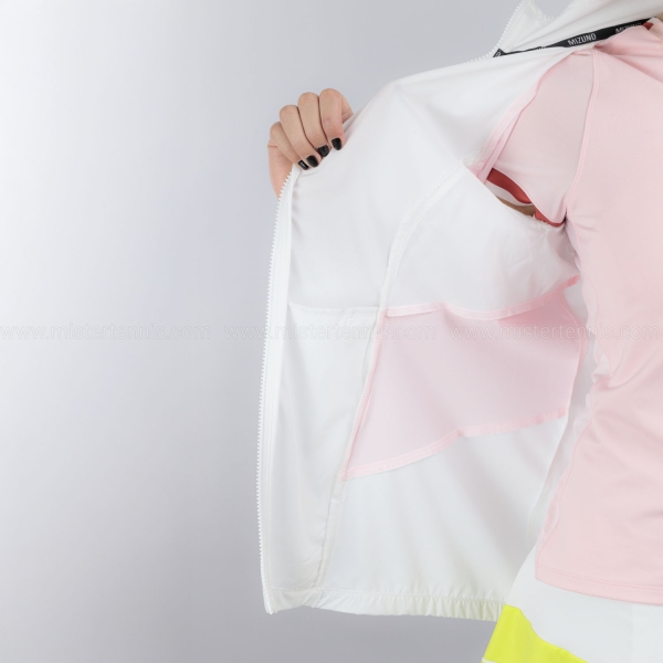 Mizuno Frontier Shadow Logo Giacca - White