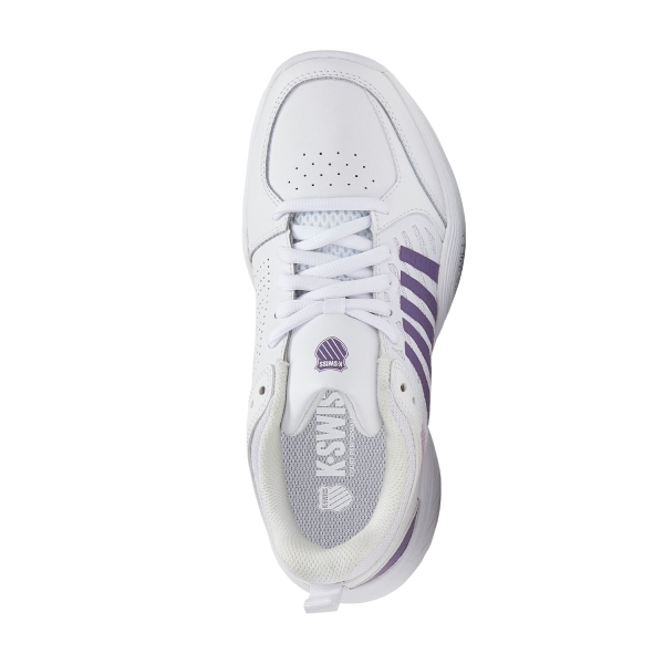 K-Swiss Court Express 2 - White/Purple Haze/Neon Lavender