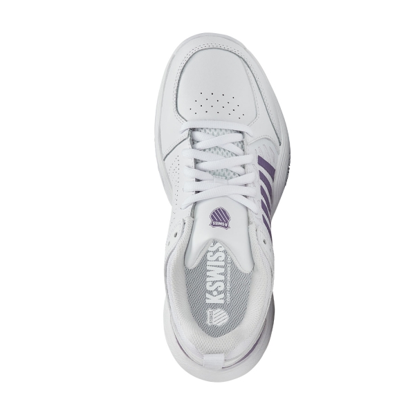 K-Swiss Court Express 2 Clay - White/Purple Haze/Neon Lavender