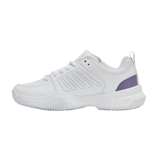 K-Swiss Court Express 2 Clay - White/Purple Haze/Neon Lavender
