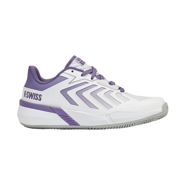 Women`s Tennis Shoes KSwiss Ultrashot Team 2 Clay  White/Purple Haze/Lunar Rock 94599149M
