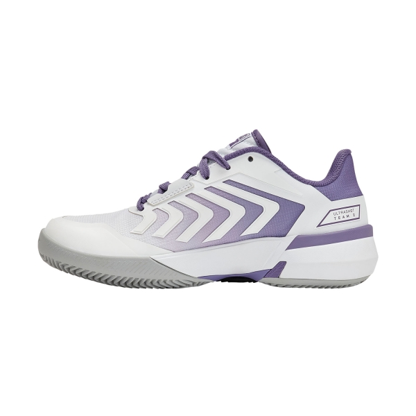 K-Swiss Ultrashot Team 2 Clay - White/Purple Haze/Lunar Rock