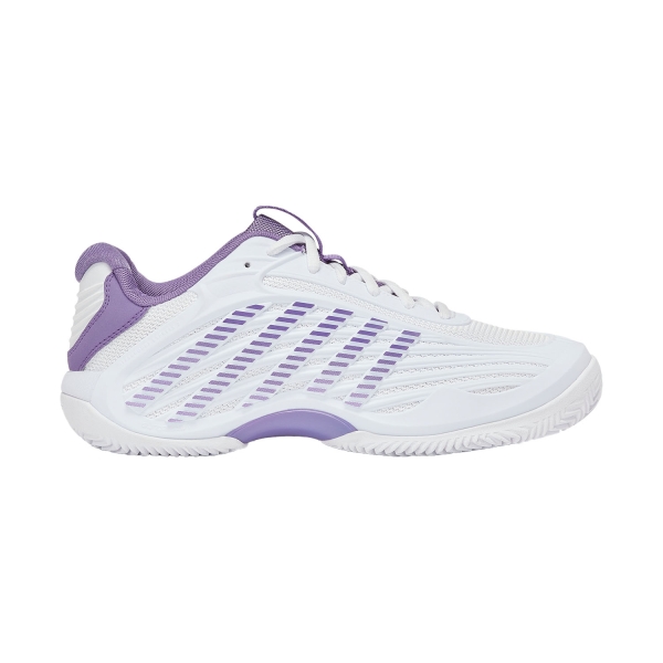 Women`s Tennis Shoes KSwiss Hypercourt Express 3 Clay  White/Purple Haze/Lunar Rock 94604149M