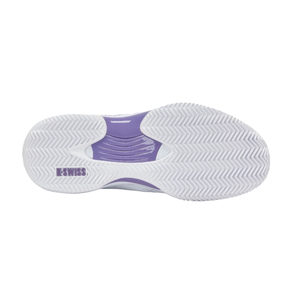 K-Swiss Hypercourt Express 3 Clay - White/Purple Haze/Lunar Rock