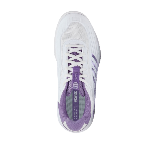 K-Swiss Hypercourt Express 3 Clay - White/Purple Haze/Lunar Rock