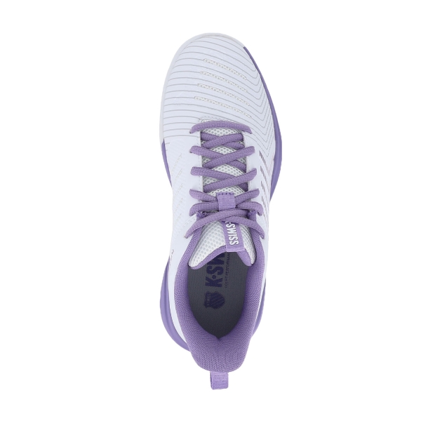 K-Swiss Ultrashot Light Clay - White/Purple Haze/Neon Lavender