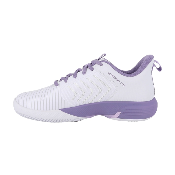 K-Swiss Ultrashot Light Clay - White/Purple Haze/Neon Lavender
