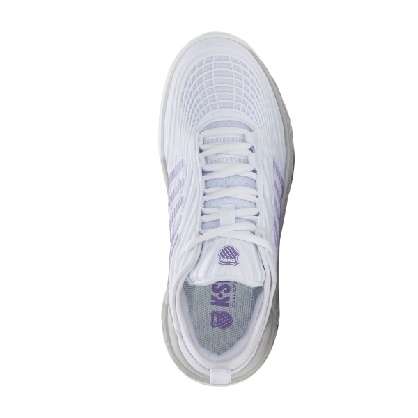 K-Swiss Hypercourt Supreme 2 - White/Lunar Rock/Purple Haze