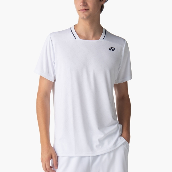 Camisetas de Tenis Hombre Yonex Tournament London Camiseta  White ABUTY10707B