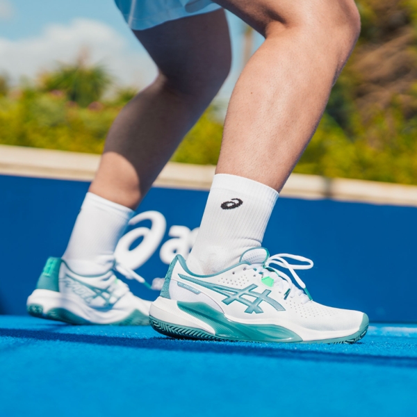 ASICS Gel Challenger 15 Padel - White/Misty Pine