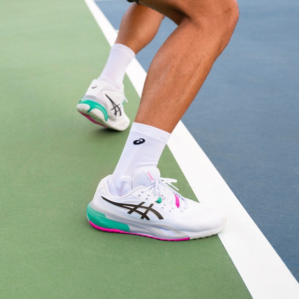 ASICS Gel Resolution X - White/Aurora Green