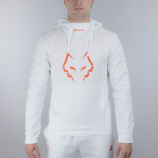 Men's Tennis Shirts and Hoodies Babolat Juan Lebron Pro Hoodie  White 6MS260421000