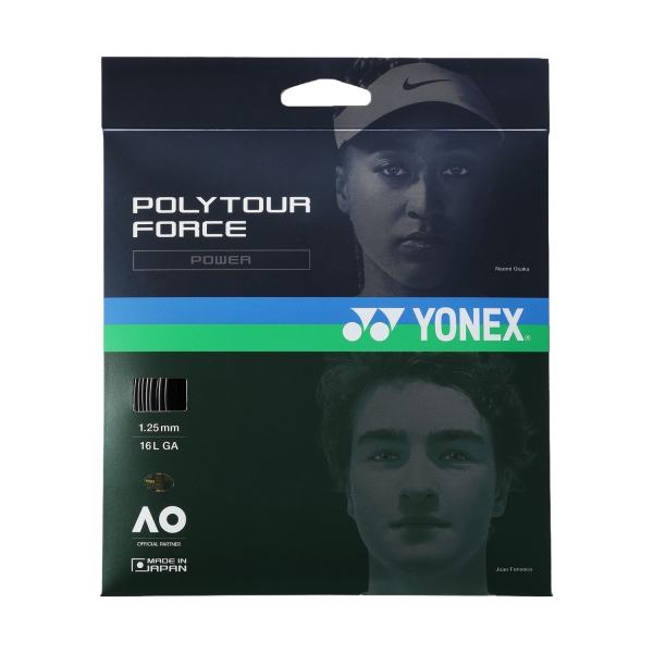 Corda Monofilamento Yonex Polytour Force 1.25 Set 12 m Black CT12PTFO125N