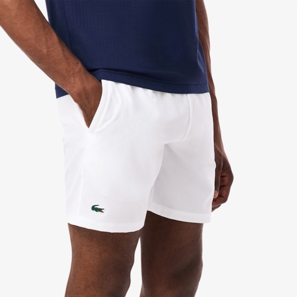 Pantalones Cortos Tenis Hombre Lacoste Ultra Dry 6.5in Shorts  Blanc GH9961001