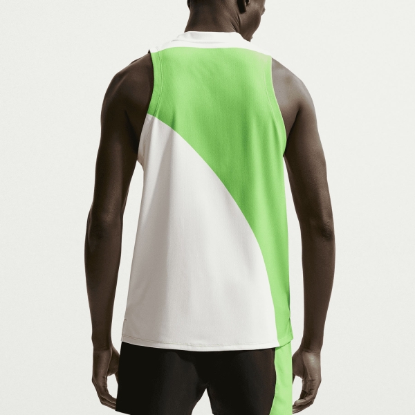 Nike Court Slam Printed Top - Sail/Mean Green/Black