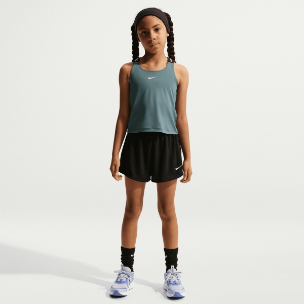 Nike Pro Dri-FIT Tank Girl - Mineral Slate/black/White