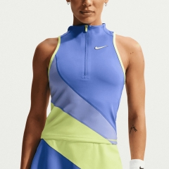 Nike Court Slam Tank - Sapphire/Light Thistle/White