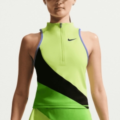 Nike Court Slam Tank - Light Lemon Twist/Black/Mean Green