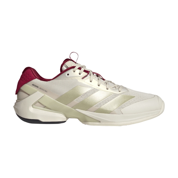 Calzado Tenis Hombre adidas adizero Ubersonic 5  Chalk White/Ice Gold Metallic/Legend Ink JS2562