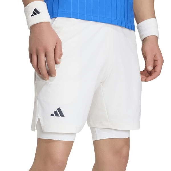 Men's Tennis Shorts adidas CLIMACOOL Pro 7in Shorts  White KB3442