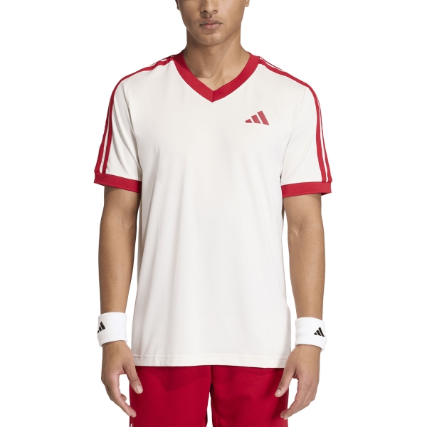 Maglietta Tennis Uomo adidas Heritage Maglietta Chalk White KE6719