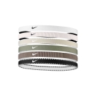 Nike Flex Classic x 6 Mini Hairbands - White/Light Army/Black