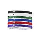 Nike Flex Classic x 6 Mini Hairbands - Game Royal/University Red/White