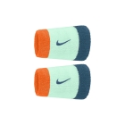 Nike Swoosh Classic Muñequeras Largas - Mint Foam/Total Orange/Blue Force