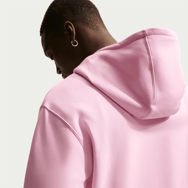 Nike Club Fleece Hoodie - Pink Foam/White