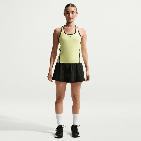 Nike Court Advantage Novelty Canotta - Light Lemon Twist/Black