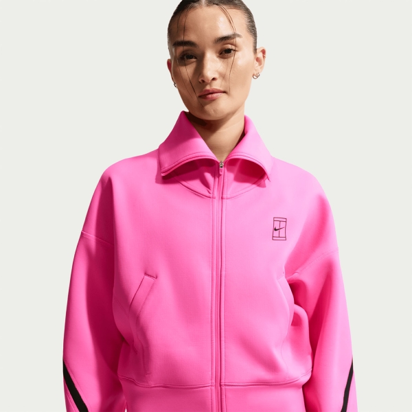 Nike Court Advantage Jacket - Laser Fuchsia/Black