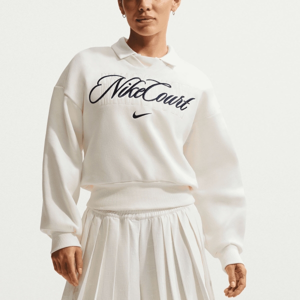 Camisetas y Sudaderas Mujer Nike Court Sudadera  Sail/Midnight Navy IB0757133