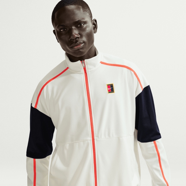 Nike Court Heritage Jacket - Sail/Turf Orange