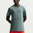 Nike Court Heritage Maglietta - Mineral Slate
