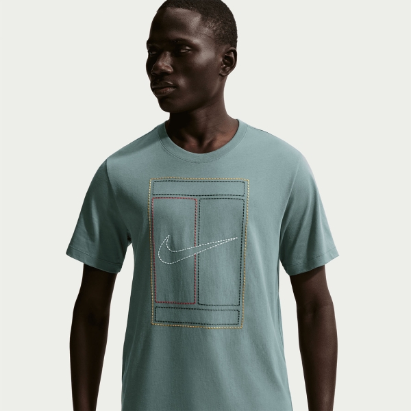 Nike Court Heritage Camiseta - Mineral Slate