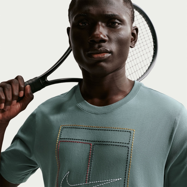 Nike Court Heritage Camiseta - Mineral Slate