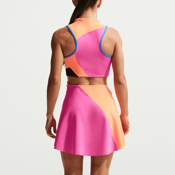 Nike Court Slam Dress - Laser Fuchsia/Atomic Orange/Black