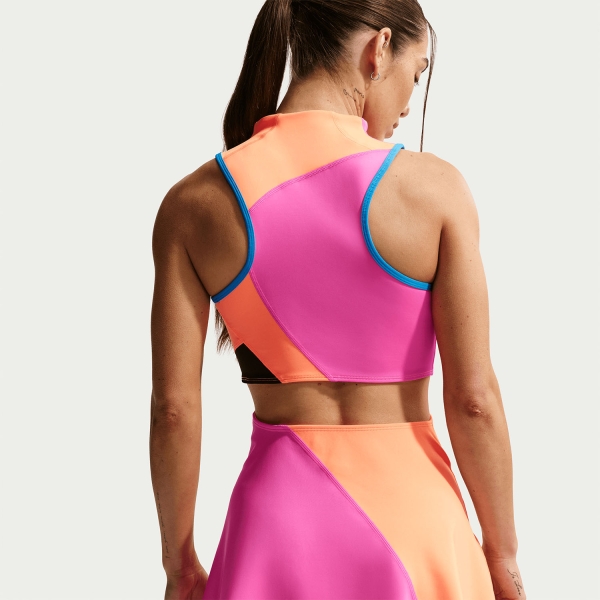 Nike Court Slam Dress - Laser Fuchsia/Atomic Orange/Black