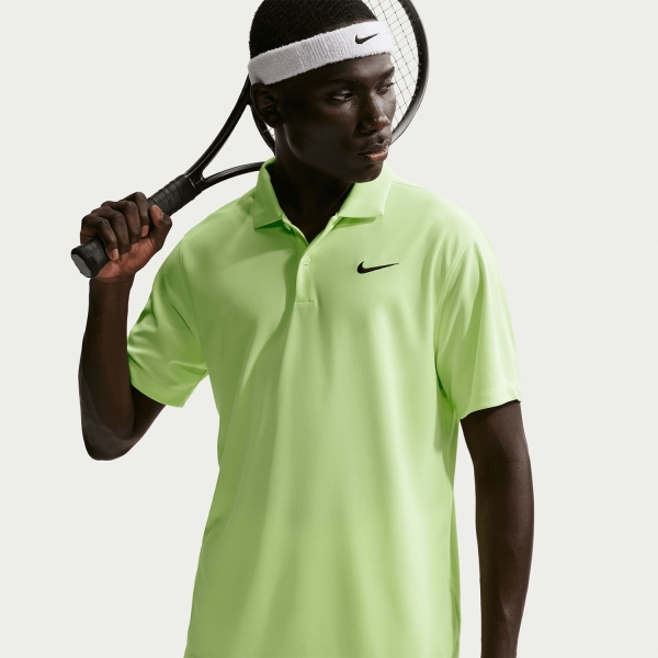 Nike Dri-FIT Solid Logo Polo - Light Liquid Lime/Black
