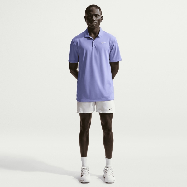 Nike Dri-FIT Solid Logo Polo - Light Thistle/White